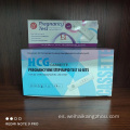 One Step HCG Test de embarazo Cassette OEM Brand Export Wholesale